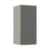 Módulo Armário Aéreo 68x30 1 Porta 100% MDF Cozinha Modulada Gold Robel Fendi/Cinza