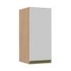 Módulo Armário Aéreo 68x30x34 1 Porta 100% MDF Cozinha Modulada Gold J Robel Hanover/Branco Matte