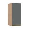 Módulo Armário Aéreo 68x30x34 1 Porta 100% MDF Cozinha Modulada Gold J Robel Hanover/Cinza Matte