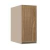 Módulo Armário Aéreo 68x30x56cm 1 Porta 100% MDF Cozinha Modulada Gold J Robel Fendi/Amendoeira BP