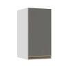 Módulo Armário Aéreo 68x35x34 1 Porta 100% MDF Cozinha Modulada Gold J Robel Branco/Cinza Matte
