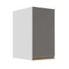 Módulo Armário Aéreo 68x35x56cm 1 Porta 100% MDF Cozinha Modulada Gold J Robel Branco/Cinza Matte
