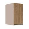 Módulo Armário Aéreo 68x35x56cm 1 Porta 100% MDF Cozinha Modulada Gold J Robel Fendi/Amendoeira BP