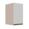 Módulo Armário Aéreo 68x35x56cm 1 Porta 100% MDF Cozinha Modulada Gold J Robel Fendi/Branco Matte