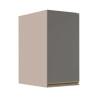 Módulo Armário Aéreo 68x35x56cm 1 Porta 100% MDF Cozinha Modulada Gold J Robel Fendi/Cinza Matte