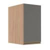 Módulo Armário Aéreo 68x40x56cm 1 Porta 100% MDF Cozinha Modulada Gold J Robel Hanover/Cinza Matte