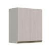 Módulo Armário Aéreo 68x60 2 Portas 100% MDF Cozinha Modulada Gold Robel Fendi/Aspen