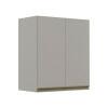 Módulo Armário Aéreo 68x60 2 Portas 100% MDF  Cozinha Modulada Gold Robel Fendi/Fendi