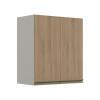 Módulo Armário Aéreo 68x60 2 Portas 100% MDF Cozinha Modulada Gold Robel Fendi/Hanover