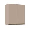 Módulo Armário Aéreo 68x60x34cm 2 Portas 100% MDF Cozinha Modulada Gold J Robel Fendi/Fendi Matte