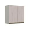 Módulo Armário Aéreo 68x70 2 Portas 100% MDF Cozinha Modulada Gold Robel Fendi/Aspen