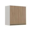 Módulo Armário Aéreo 68x70 2 Portas 100% MDF Cozinha Modulada Gold Robel Fendi/Hanover