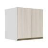 Módulo Armário Aéreo 68x70x56cm 2 Portas 100% MDF Cozinha Modulada Gold J Robel Branco/Aspen