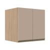 Módulo Armário Aéreo 68x70x56cm 2 Portas 100% MDF Cozinha Modulada Gold J Robel Hanover/Fendi Matte
