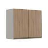 Módulo Armário Aéreo 68x80 2 Portas 100% MDF Cozinha Modulada Gold Robel Fendi/Hanover