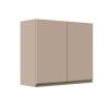 Módulo Armário Aéreo 68x80x34cm 2 Portas 100% MDF Cozinha Modulada Gold J Robel Fendi/Fendi Matte