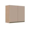 Módulo Armário Aéreo 68x80x34cm 2 Portas 100% MDF Cozinha Modulada Gold J Robel Hanover/Fendi Matte