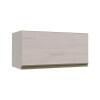 Módulo Armário Aéreo 70cm Porta Basculante 100% MDF Cozinha Modulada Gold Robel Fendi/Aspen
