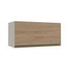 Módulo Armário Aéreo 70cm Porta Basculante 100% MDF Cozinha Modulada Gold Robel Fendi/Hanover