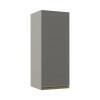 Módulo Armário Aéreo 88x35 1 Porta 100% MDF Cozinha Modulada Gold Robel Fendi/Cinza