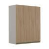 Módulo Armário Aéreo 88x70 2 Portas 100% MDF Cozinha Modulada Gold Robel Fendi/Hanover