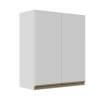 Módulo Armário Aéreo 88x70x34cm 2 Portas 100% MDF Cozinha Modulada Gold J Robel Branco/Branco Matte