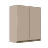 Módulo Armário Aéreo 88x70x34cm 2 Portas 100% MDF Cozinha Modulada Gold J Robel Fendi/Fendi Matte