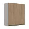 Módulo Armário Aéreo 88x80 2 Portas 100% MDF Cozinha Modulada Gold Robel Fendi/Hanover