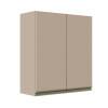Módulo Armário Aéreo 88x80x34cm 2 Portas 100% MDF Cozinha Modulada Gold J Robel Fendi/Fendi Matte