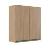 Módulo Armário Aéreo 88x80x34cm 2 Portas 100% MDF Cozinha Modulada Gold J Robel Hanover/Hanover
