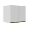 Módulo Armário Aéreo 68x80x56cm 2 Portas 100% MDF Cozinha Modulada Gold J Robel Branco/Branco Matte