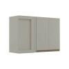 Módulo Armário Aéreo 68x100 Canto Reto Direito 100% MDF Cozinha Modulada Gold Robel Fendi/Fendi