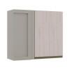Módulo Armário Aéreo 88x100 Canto Reto Direito 100% MDF Cozinha Modulada Gold Robel Fendi/Aspen