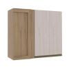 Módulo Armário Aéreo 88x100 Canto Reto Direito 100% MDF Cozinha Modulada Gold Robel Hanover/Aspen