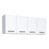 Armário Aéreo de Cozinha Aço 4 Portas Juno/Apolo 150 Cozimax Branco