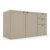 Módulo Balcão 120x68x56cm 3 Gavetas 2 Portas 100% MDF Cozinha Provence Robel Fendi/Fendi Matte