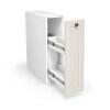 Módulo Balcão 20x68x56cm Com Porta Tempero 100% MDF Cozinha Provence Robel Branco/Off White Matte