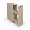Módulo Balcão 20x68x56cm Com Porta Tempero 100% MDF Cozinha Provence Robel Fendi/Fendi Matte
