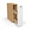 Módulo Balcão 20x68x56cm Com Porta Tempero 100% MDF Cozinha Provence Robel Hanover/Branco Matte