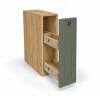 Módulo Balcão 20x68x56cm Com Porta Tempero 100% MDF Cozinha Provence Robel Hanover/Salvia Matte