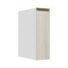 Módulo Balcão 20cm 1 Porta 100% MDF Cozinha Modulada Gold J Robel Branco/Aspen
