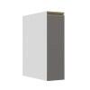Módulo Balcão 20cm 1 Porta 100% MDF Cozinha Modulada Gold J Robel Branco/Cinza Matte