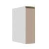 Módulo Balcão 20cm 1 Porta 100% MDF Cozinha Modulada Gold J Robel Branco/Fendi Matte