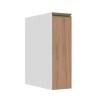 Módulo Balcão 20cm 1 Porta 100% MDF Cozinha Modulada Gold J Robel Branco/Hanover