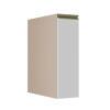 Módulo Balcão 20cm 1 Porta 100% MDF Cozinha Modulada Gold J Robel Fendi/Branco Matte