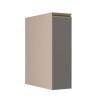 Módulo Balcão 20cm 1 Porta 100% MDF Cozinha Modulada Gold J Robel Fendi/Cinza Matte