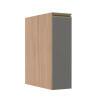 Módulo Balcão 20cm 1 Porta 100% MDF Cozinha Modulada Gold J Robel Hanover/Cinza Matte