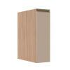 Módulo Balcão 20cm 1 Porta 100% MDF Cozinha Modulada Gold J Robel Hanover/Fendi Matte