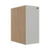 Módulo Balcao 30cm 1 Porta 100% MDF Cozinha Modulada Provence Robel Hanover/Branco Matte