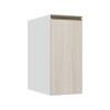 Módulo Balcão 30cm 1 Porta 100% MDF Cozinha Modulada Gold J Robel Branco/Aspen